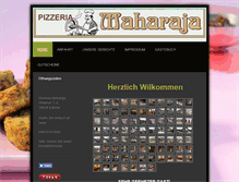 Tablet Screenshot of pizza-maharaja.info